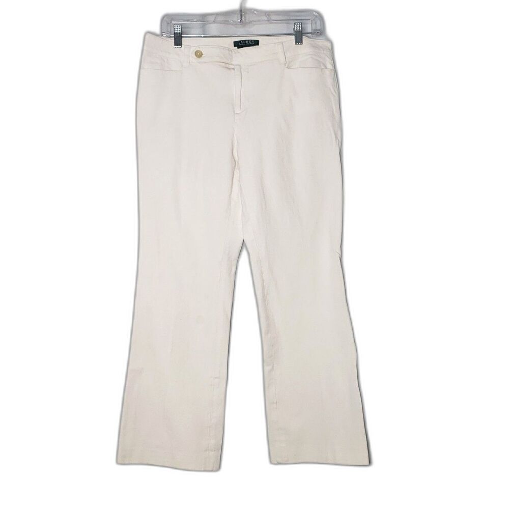 LAUREN RALPH LAUREN Adelle White Stretch Jeans Pants Womens Size 10
